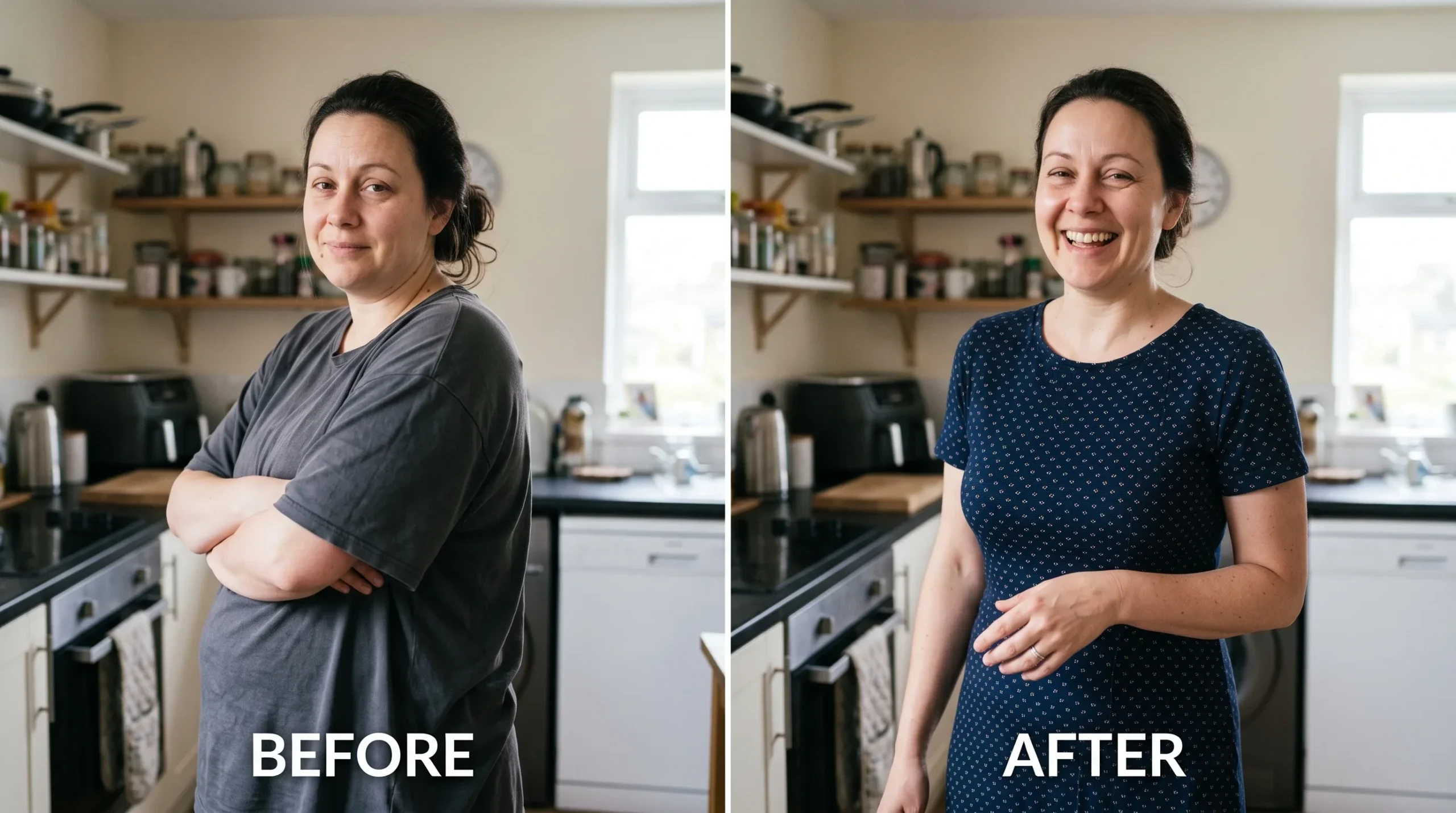 Rachel before and after